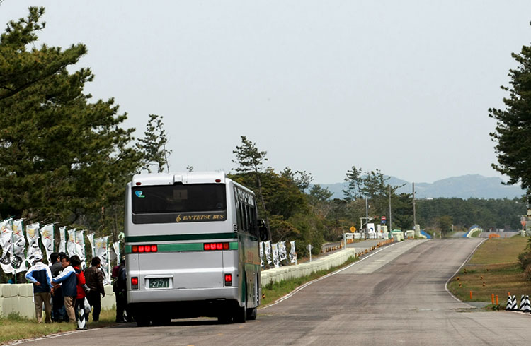 竜洋東コースを観光バスで体験するバスツアーも企画され、大好評だった